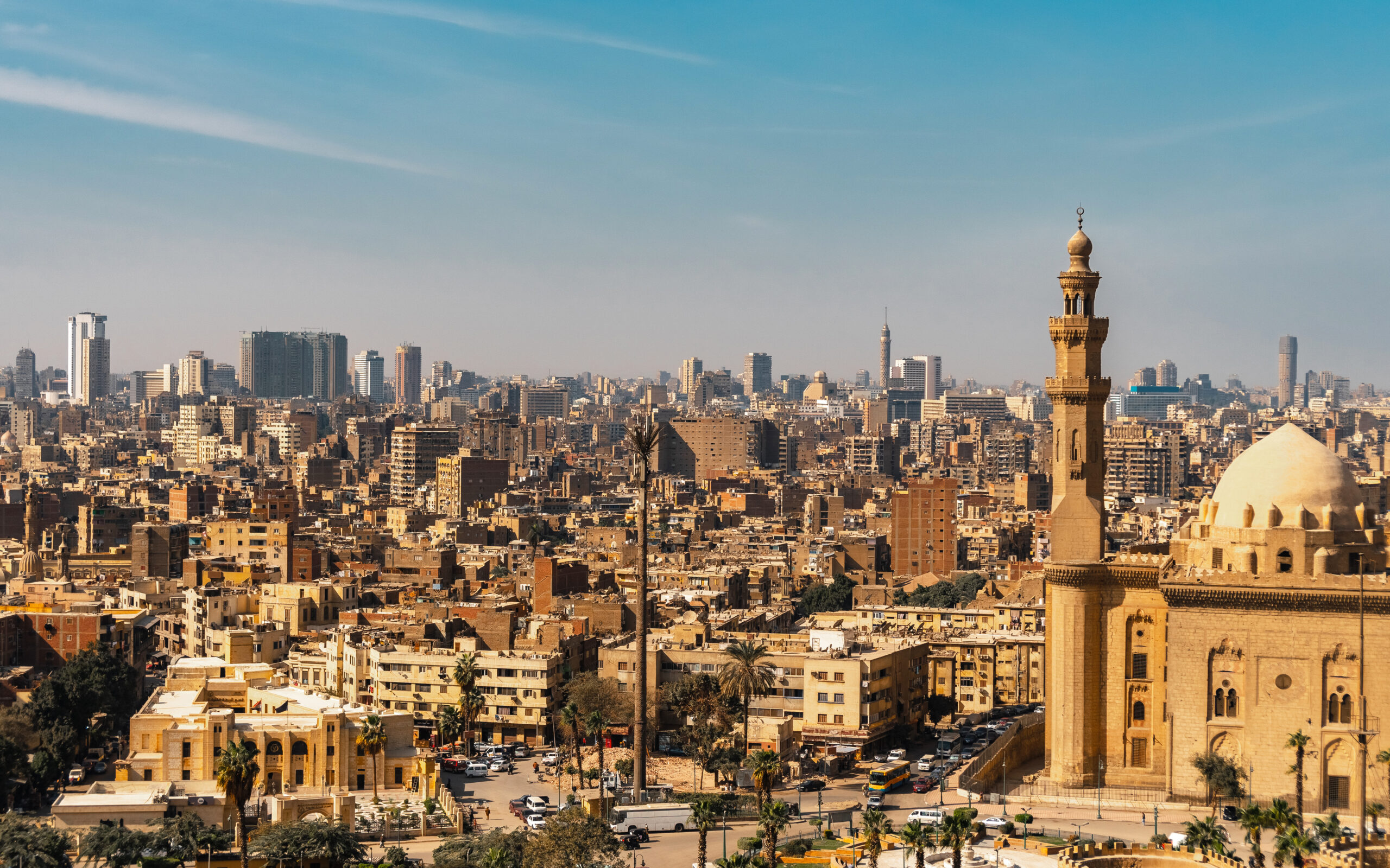 View of Cairo from the walls of Citadel Rome